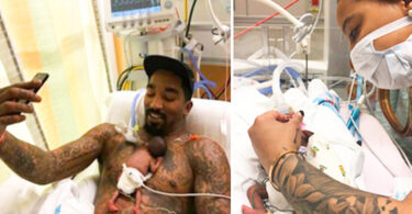 NBA Star J.R. Smith Finally Holds His Premature Baby