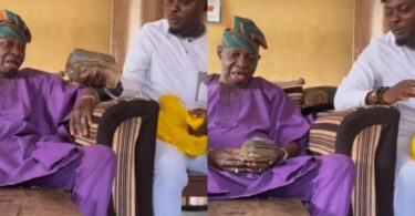 Actor Kunle Afod pens deep note as lovers of veteran, Lere Paimo reward him for his efforts in the industry (Video)