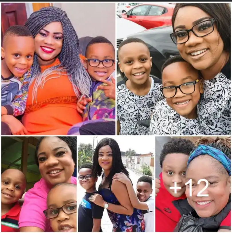 Checkout The 2 Super Cute Look-alike Sons of Nollywood Yoruba Actress, Opeyemi Aiyeola (Photos)