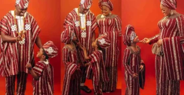 “Beautiful Family”– Tunde Owokoniran Celebrates New Year With Same Outfit As his Family.