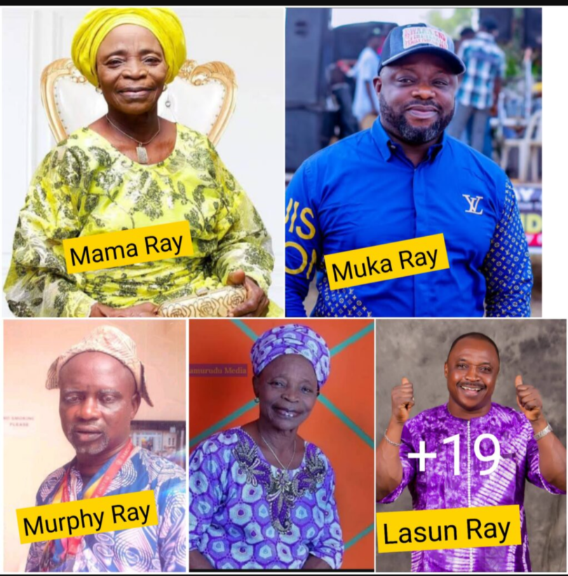 Meet the powerful 5 Actors in RAY EYIWUMI Family