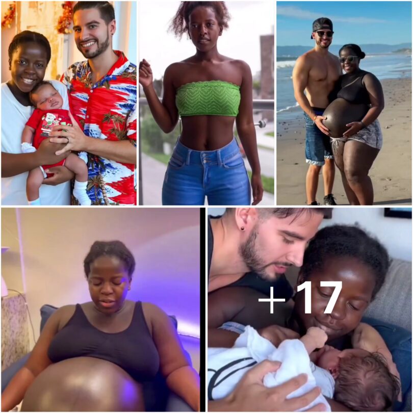 A young lady causes a buzz on social media as she shares the astonishing changes pregnancy brought to her body (Video)