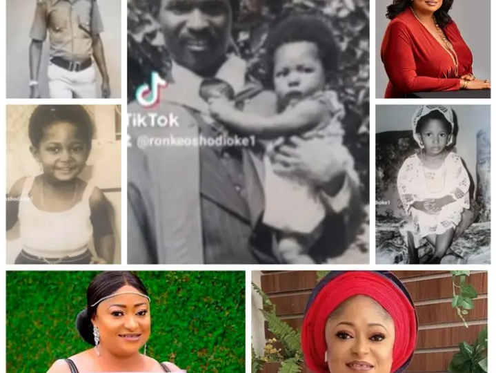 Actress Ronke Oshodi says as she share throwback photo of herself and her late father