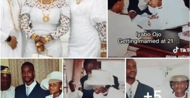 Old photos of Iyabo Ojo Getting Married at 21 Emerges, Fans Gush Over Resemblance With Her Kids {Photos}