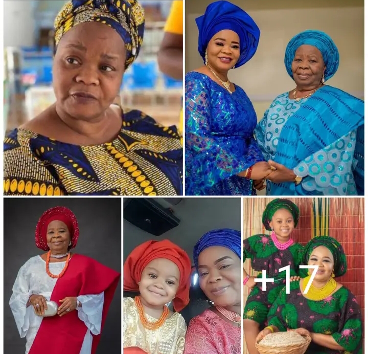 3 Copies of One Person, See wonderful Pictures of Bimbo Oshin, Her Daughter and Her Mother (Photos)