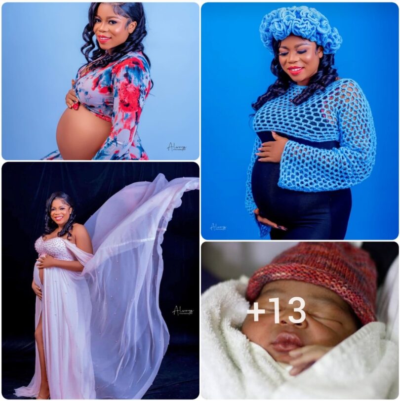 Actress, Bola Omo Ekiti Rejoice As She Welcomes New Baby (Photos)