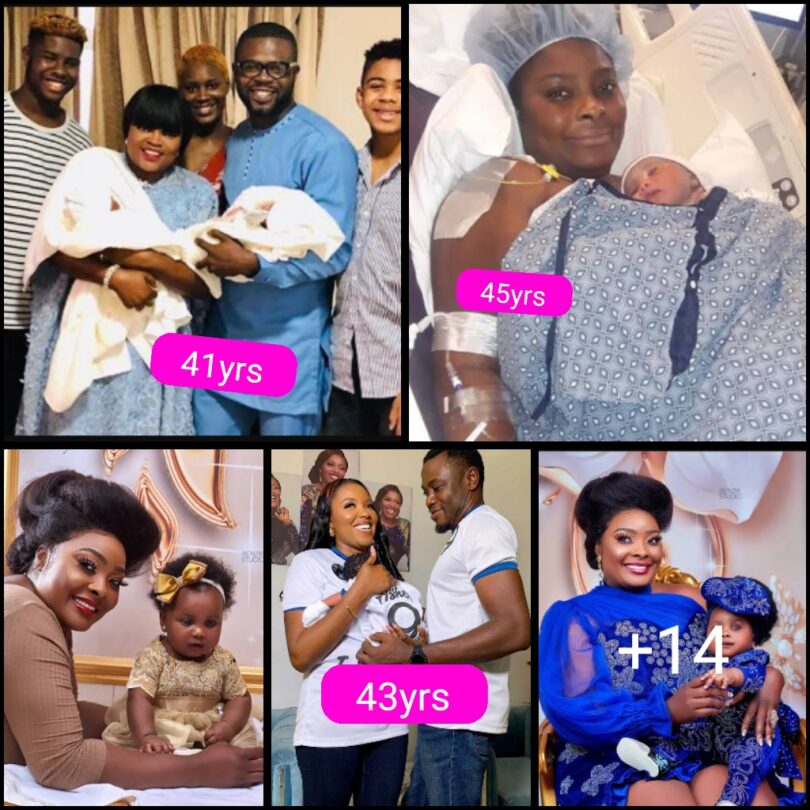 Checkout 4 Beautiful Yoruba Actresses Who Gave birth to their first child at the Age Of 40 years and Above (Photos)