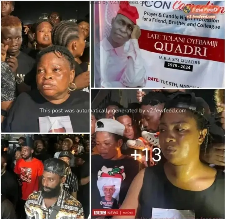 See Photos and Videos Of Yoruba Actors And Actress That Attends Late Actor Sisi Quadri Candle Night In Lagos (Watch)