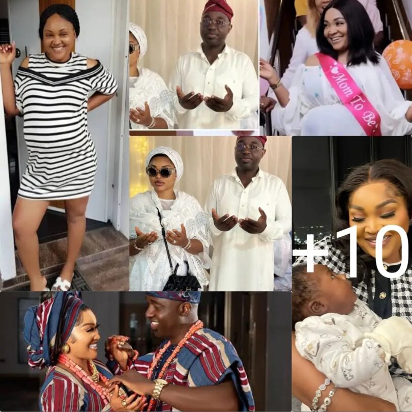 Reactions As Mercy Aigbe Finally Reveal Her New Baby She Welcome Secretly With Adeoti (Photos)