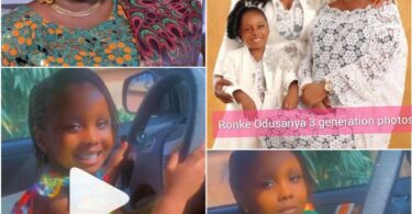 Ronke Odusanya Gush As She Share Video Of Her Lookalike Daughter Fife