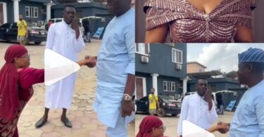 Trending Video Of Segun Ogungbe And Omowunmi Ajiboye As They Reunite On Movie Set (Video)