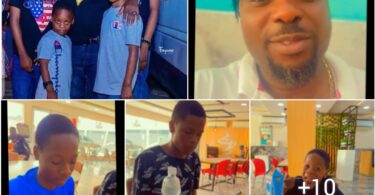 Kunle Afod Shows Off His 4 Children To Celebrate Children Day