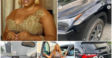 Congratulations Pour for Actress Wumi Toriola As She Buys New Lexus Worth Millions of Naira (Photos)